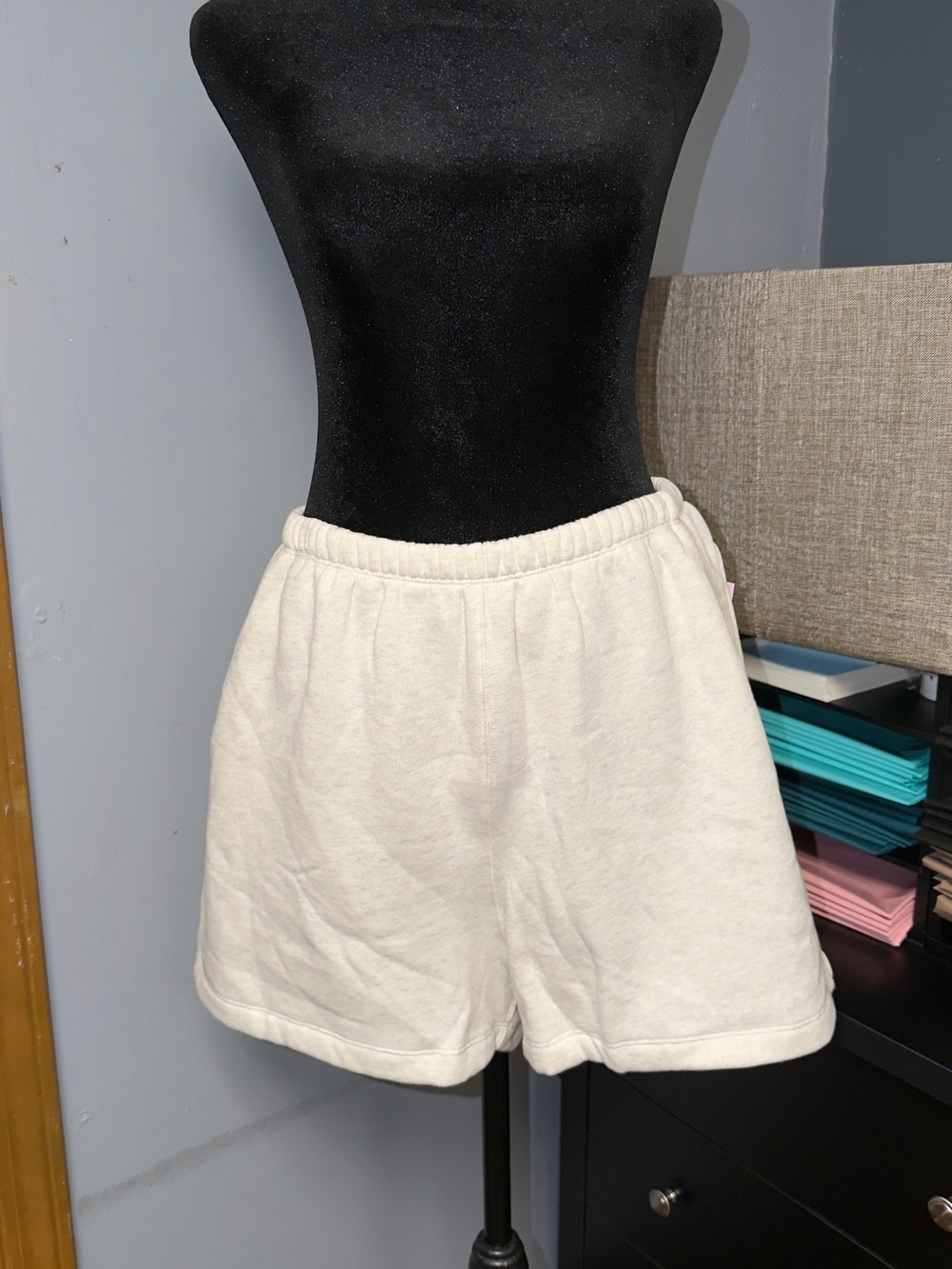wild fable Cream Elastic Waist Athletic Shorts
